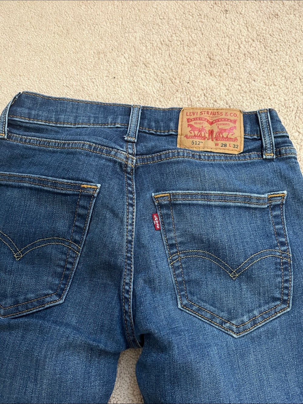 Levi's Men Slim Straight Jeans - Blue Denim